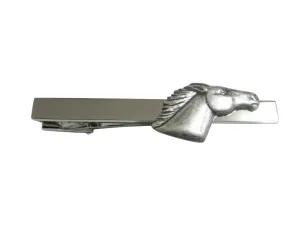 Smooth Horse Head Pendant Square Tie Clip