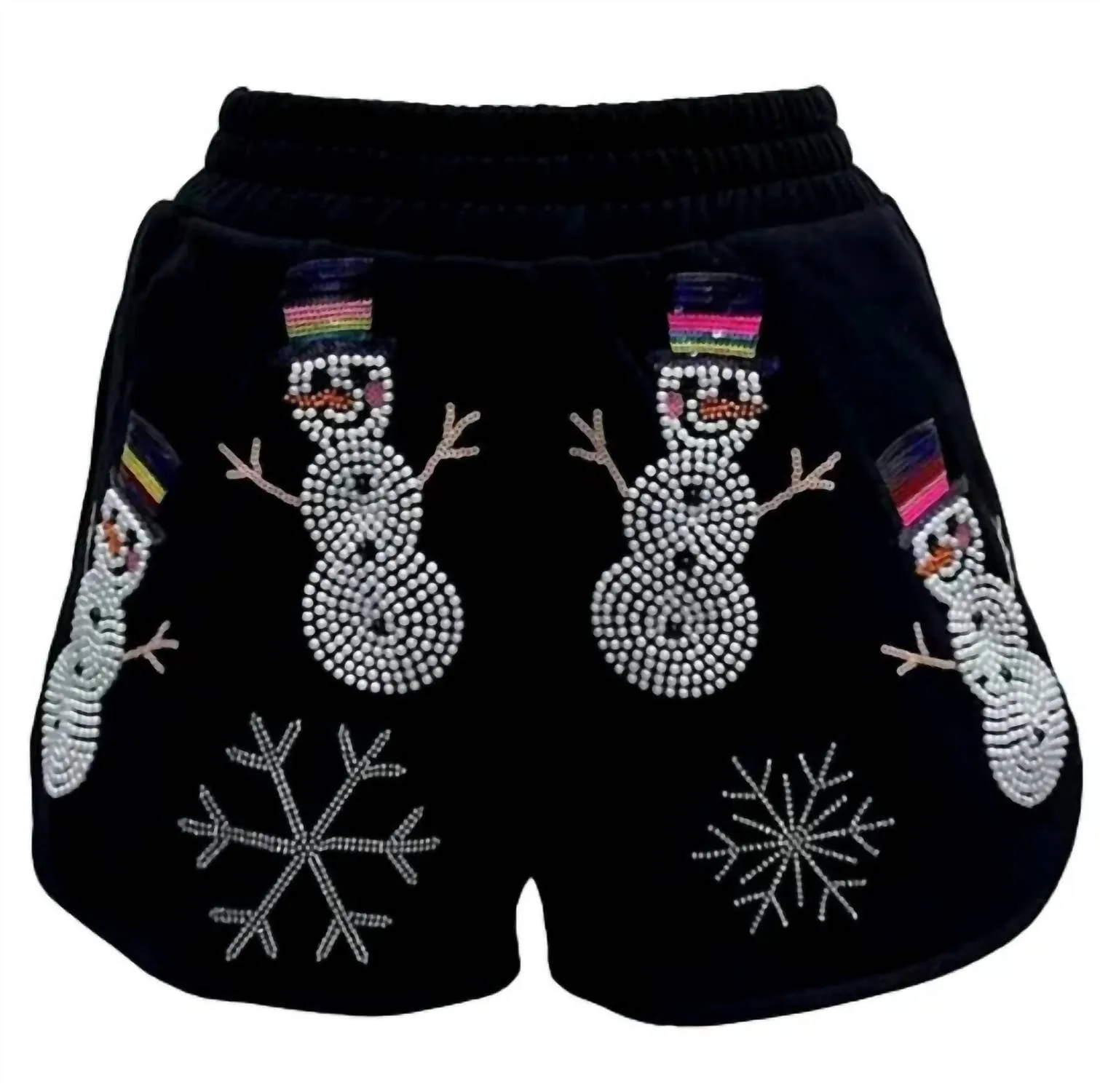 Snowman Shorts In Black Pearl