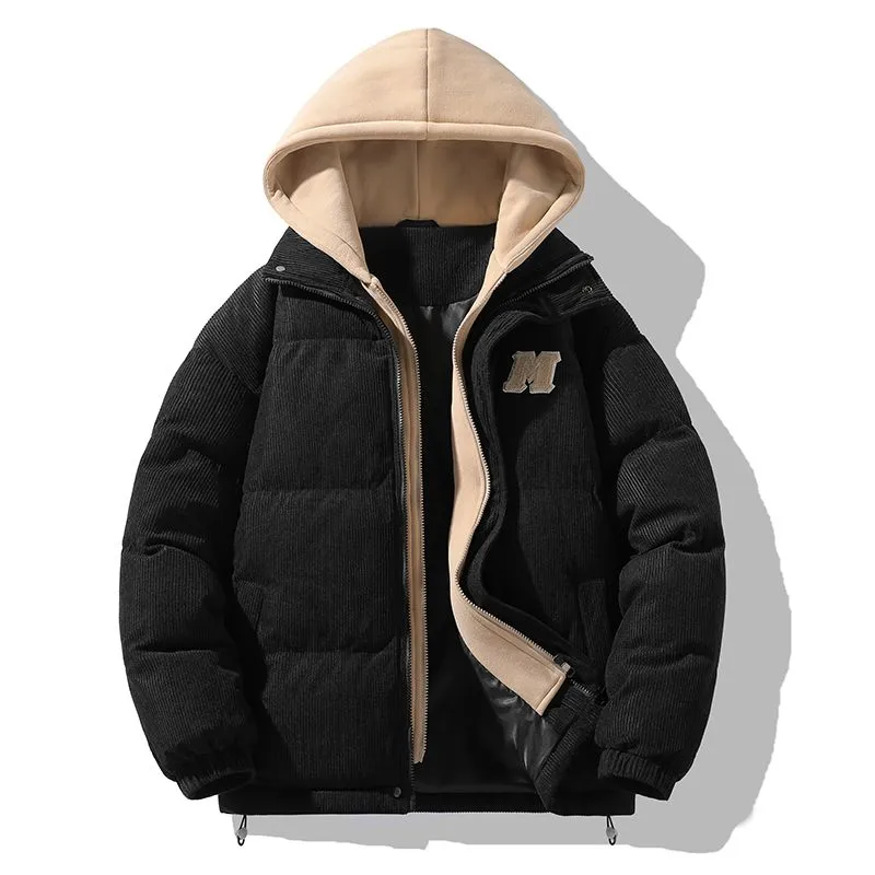 Solid and Thickened Quilted Puffer Jacket for All Seasons