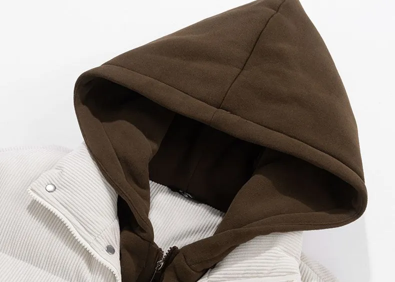 Solid and Thickened Quilted Puffer Jacket for All Seasons