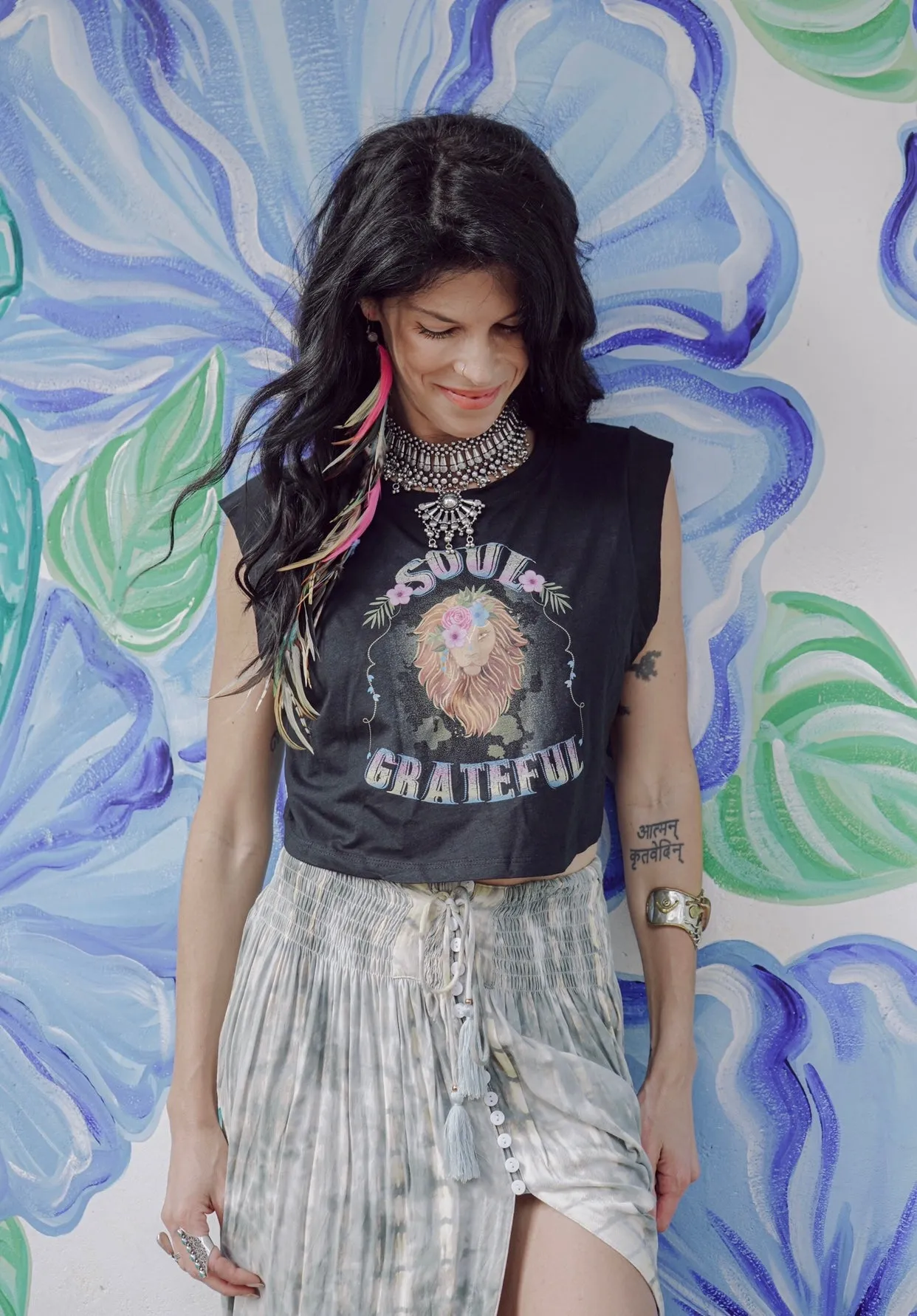 Soul Grateful Lioness Cropped Tank