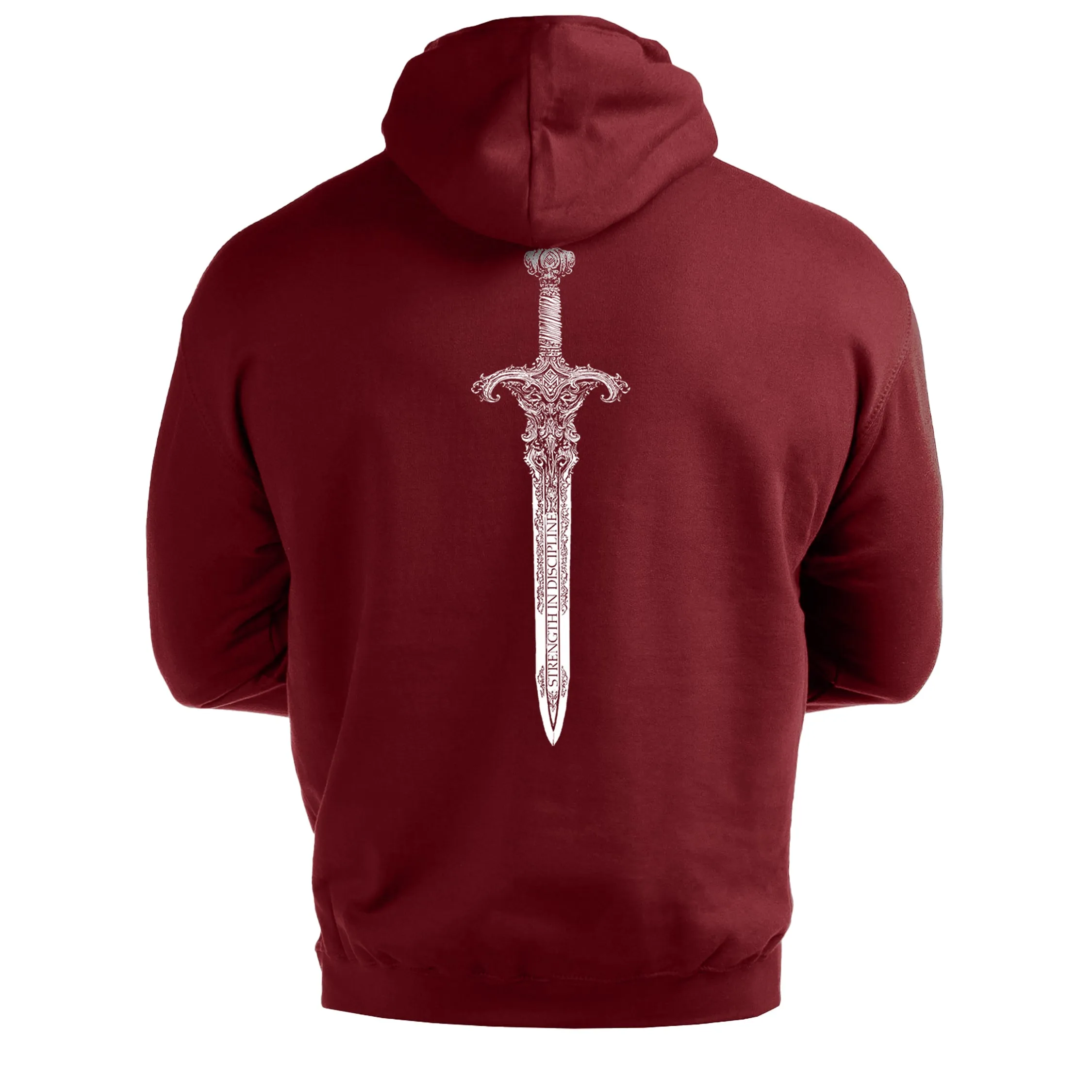 Spartan Forged Strength In Discipline Sword - Gym Hoodie
