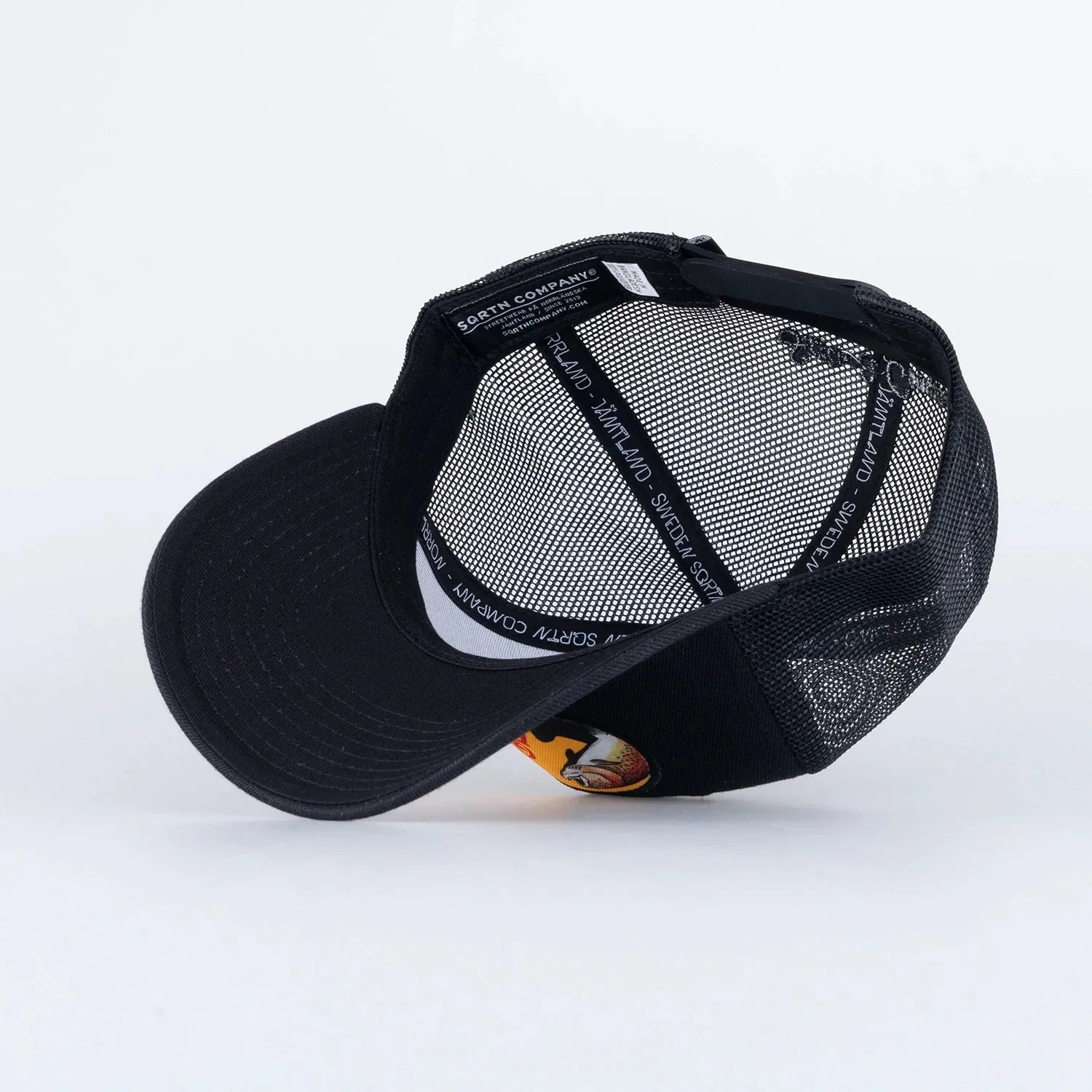 SQRTN Trout Trucker Keps Hooked Black