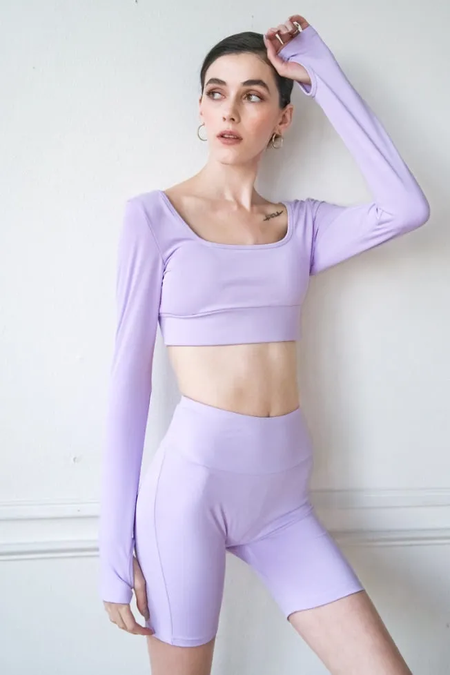 Square Neck Top and Biker Shorts