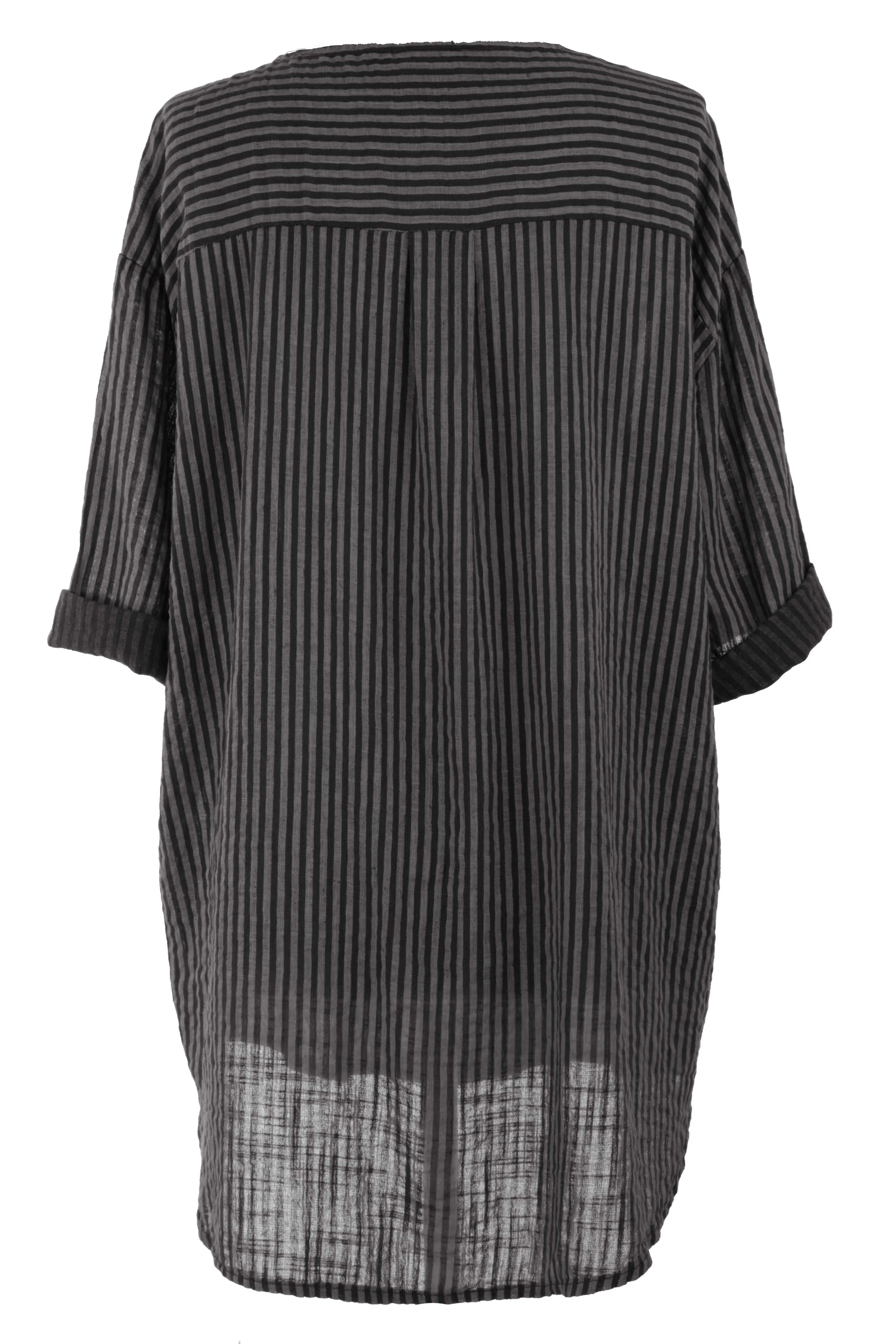 Stripe Button Detail Top