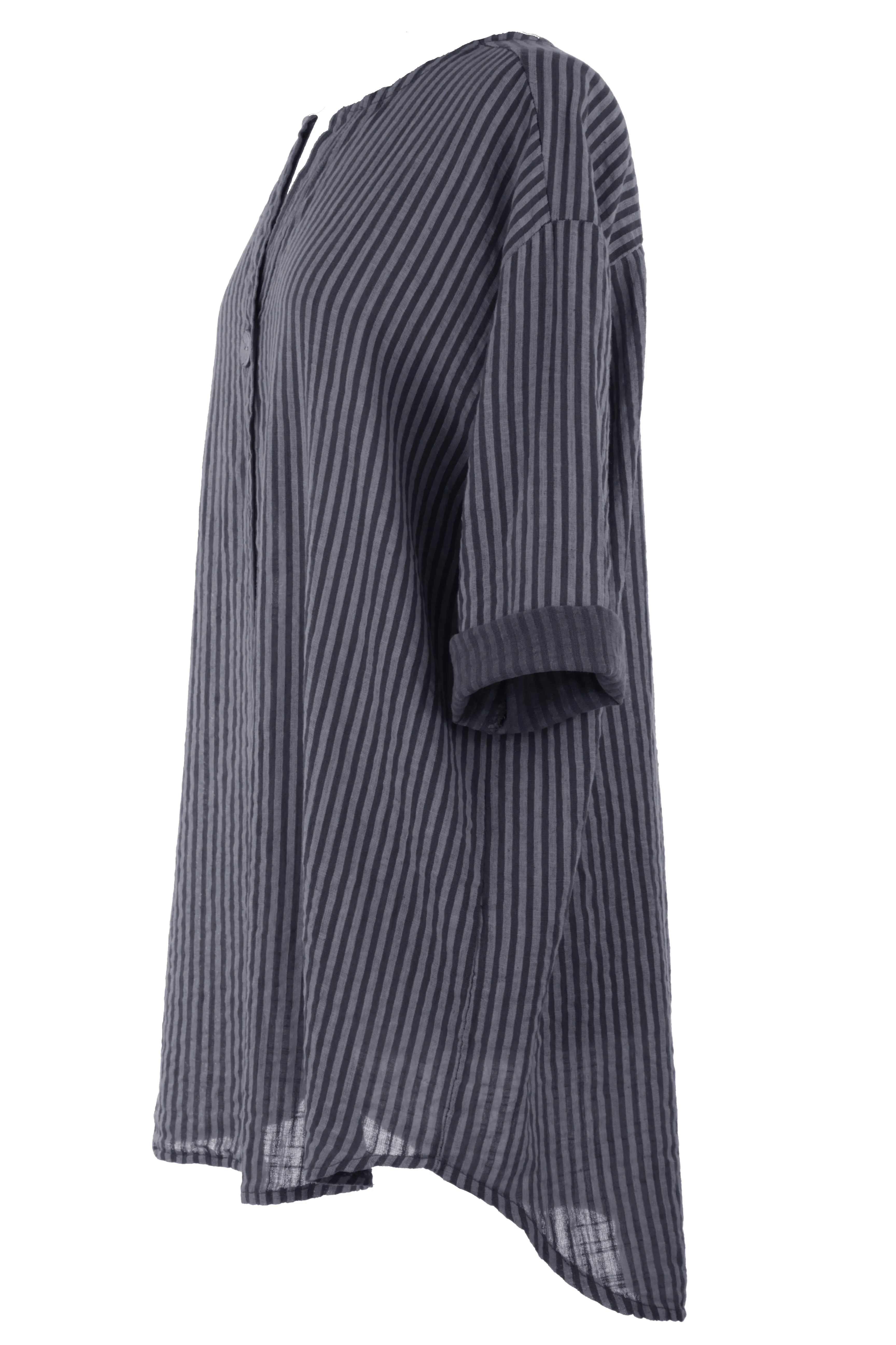 Stripe Button Detail Top