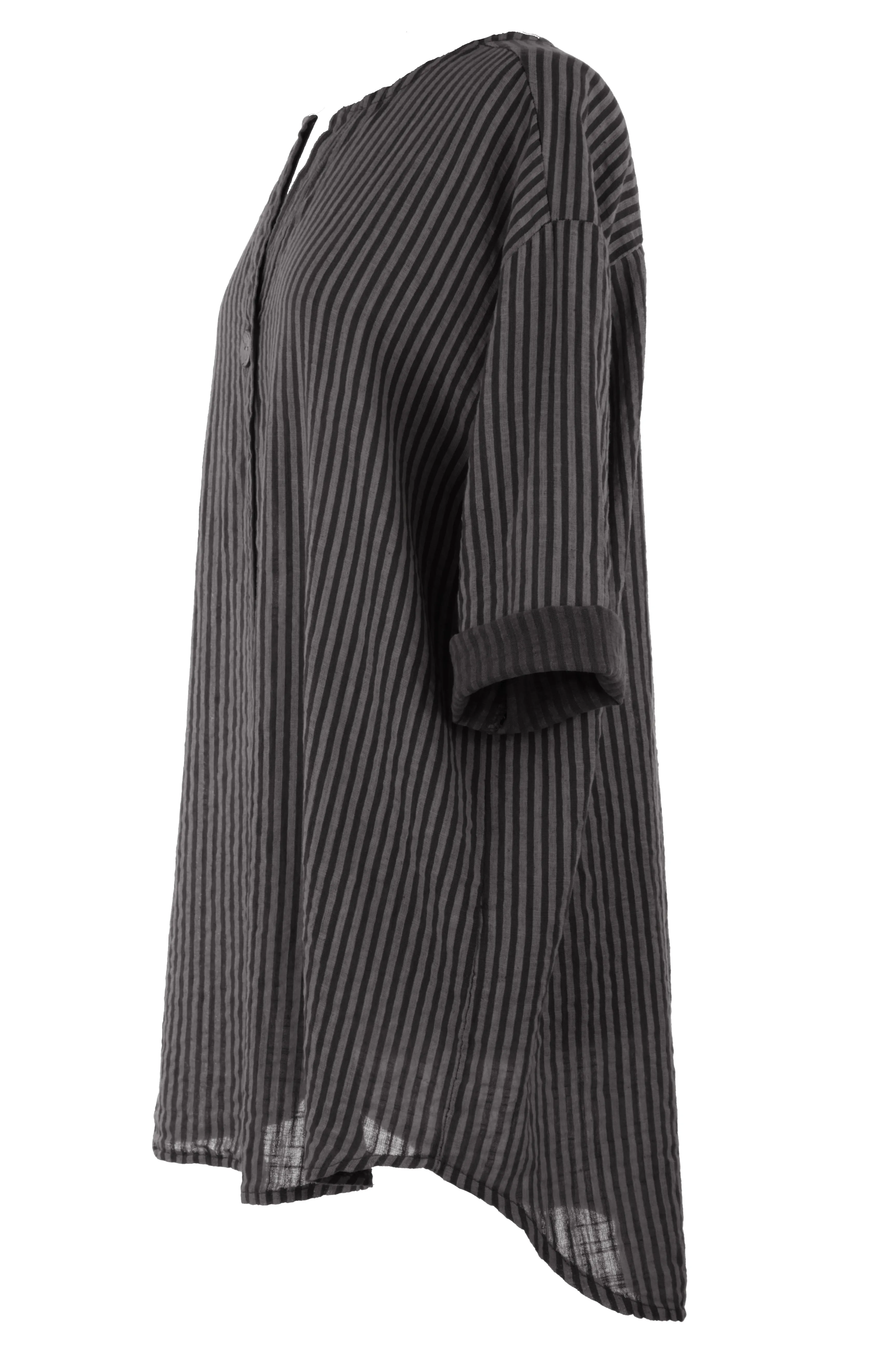 Stripe Button Detail Top