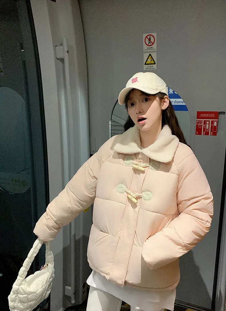 Stylish Relaxed-Fit Women's Puffer Jacket for Windy Weather