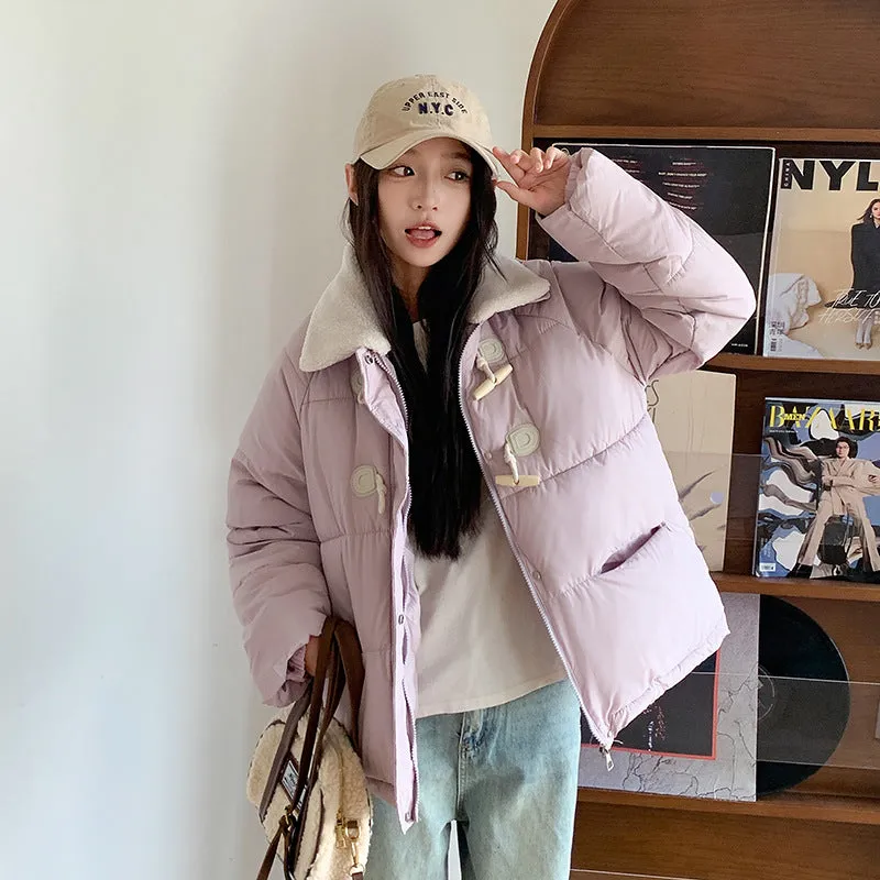 Stylish Relaxed-Fit Women's Puffer Jacket for Windy Weather