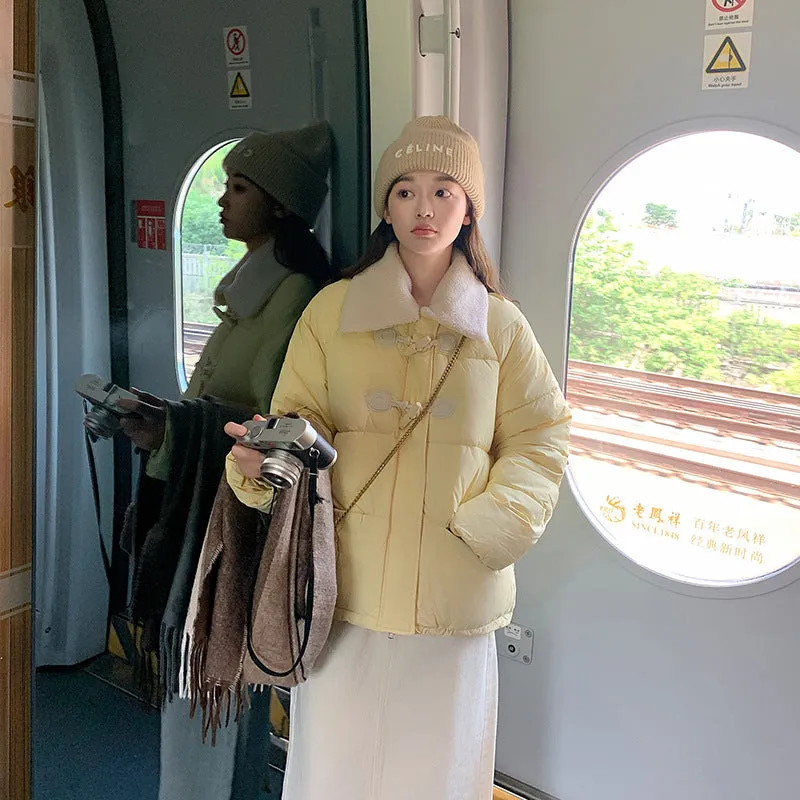 Stylish Relaxed-Fit Women's Puffer Jacket for Windy Weather