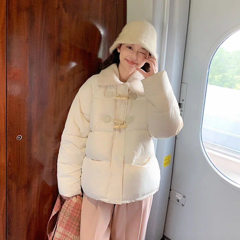 Stylish Relaxed-Fit Women's Puffer Jacket for Windy Weather