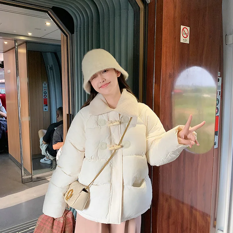 Stylish Relaxed-Fit Women's Puffer Jacket for Windy Weather