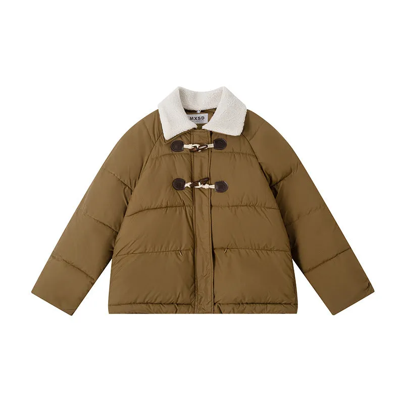 Stylish Relaxed-Fit Women's Puffer Jacket for Windy Weather