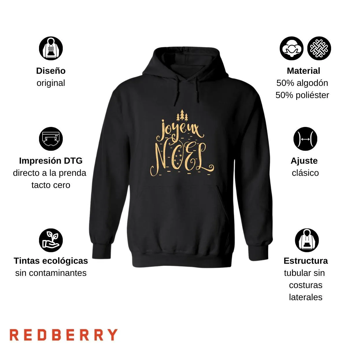 Sudadera Deportiva Mujer Navideña Hoodie 029