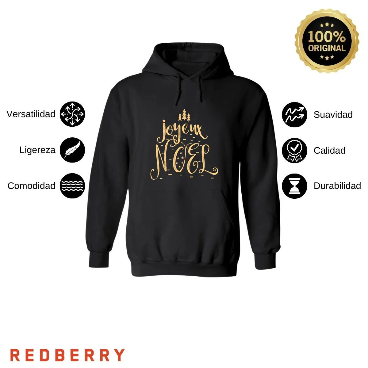 Sudadera Deportiva Mujer Navideña Hoodie 029