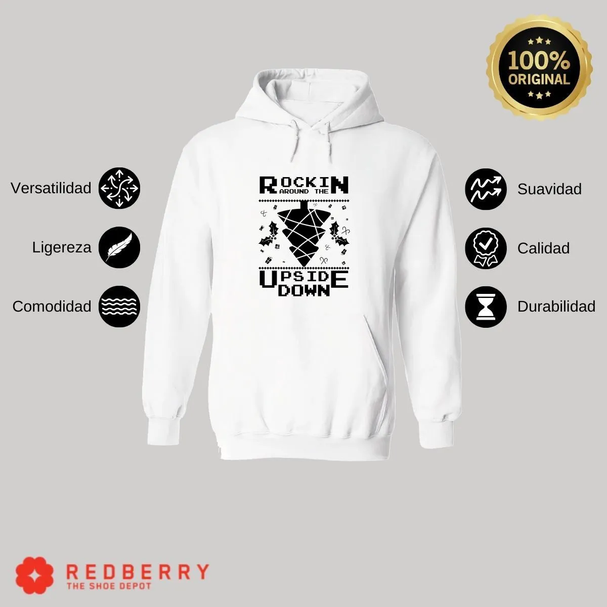 Sudadera Navideña Hombre Deportiva Hoodie 004