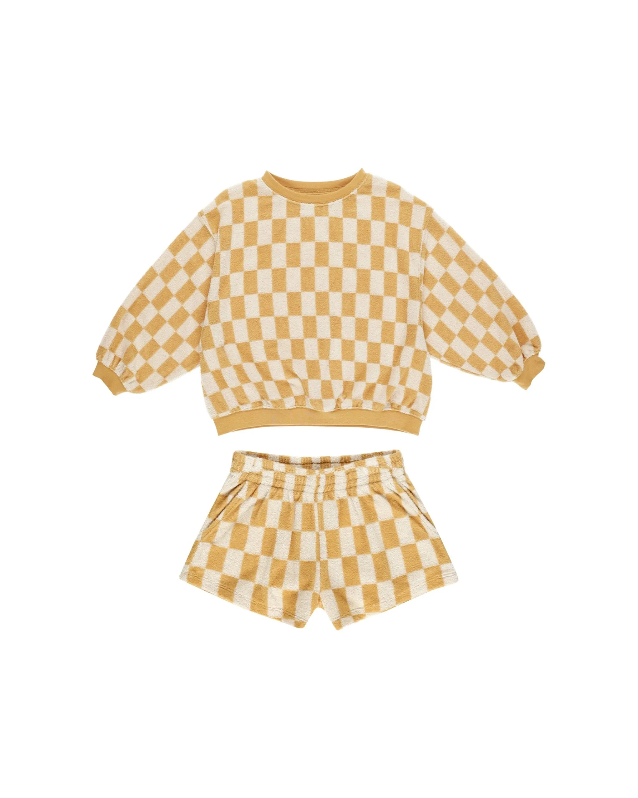 Summer Terry Set I Marigold Check