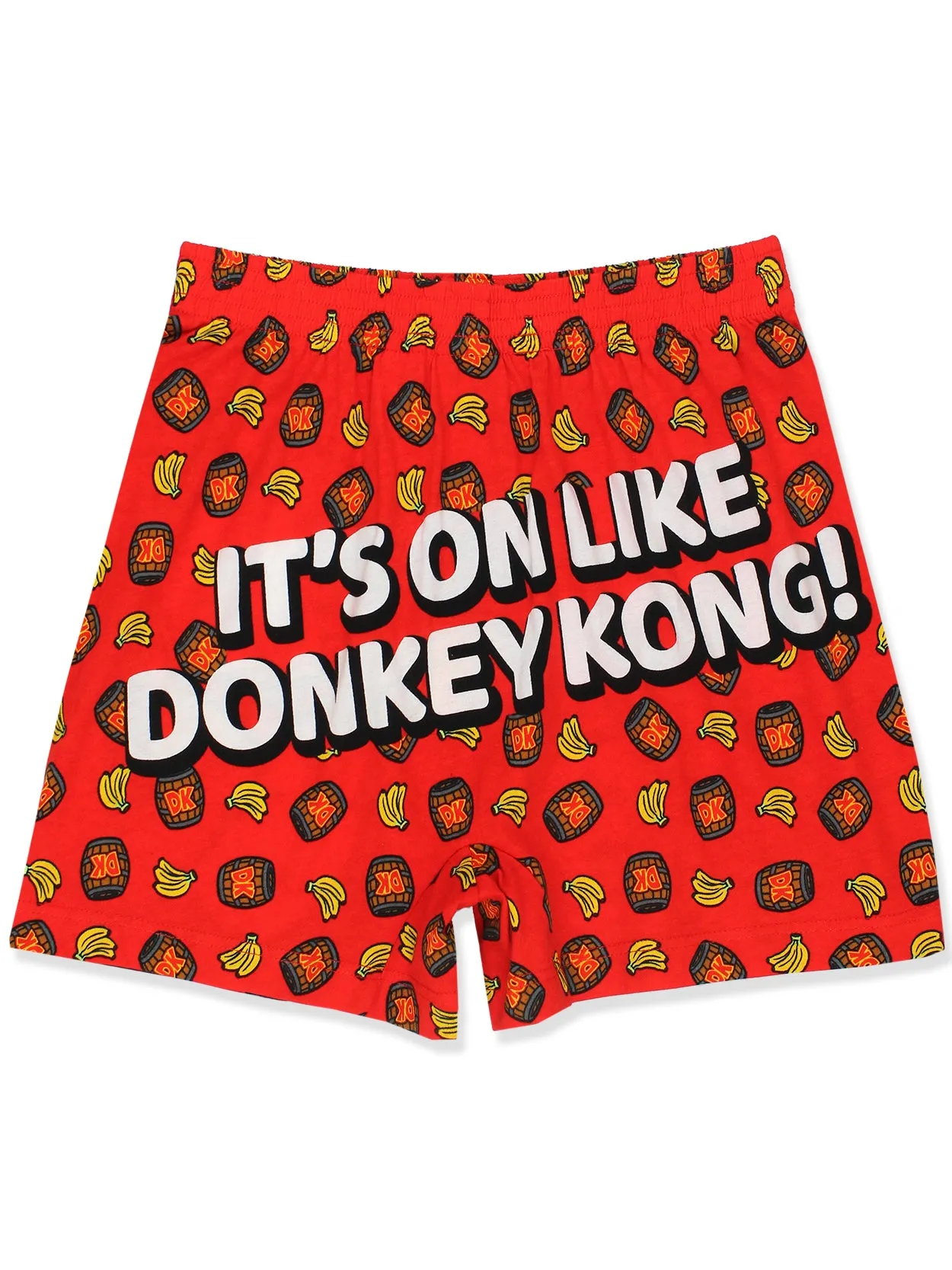 Super Mario Donkey Kong Button Fly Boxer Shorts