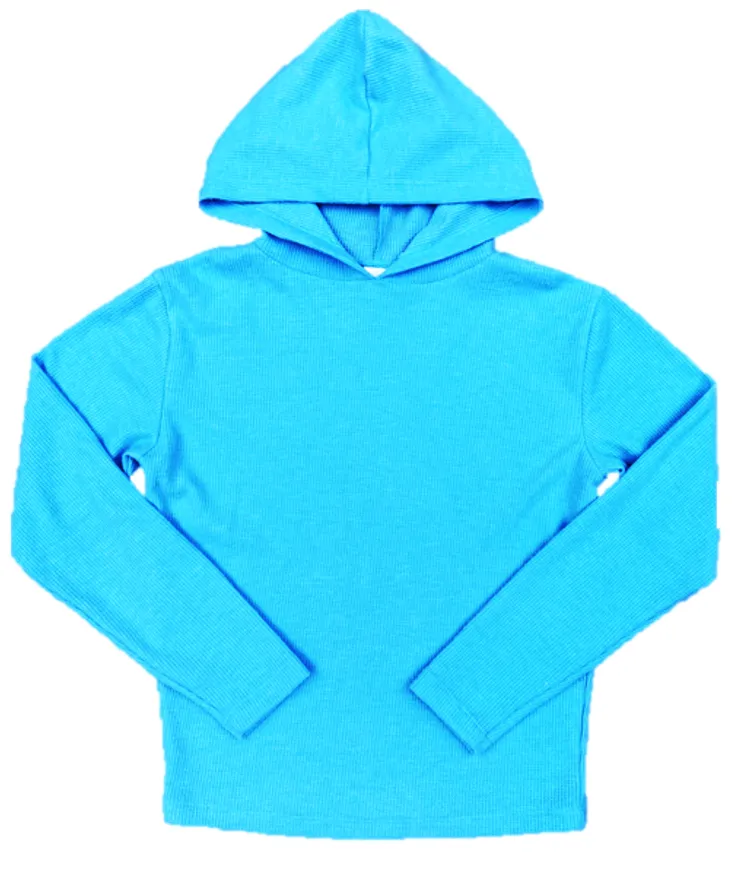 Super Soft Waffle Pullover Hoodie Capri