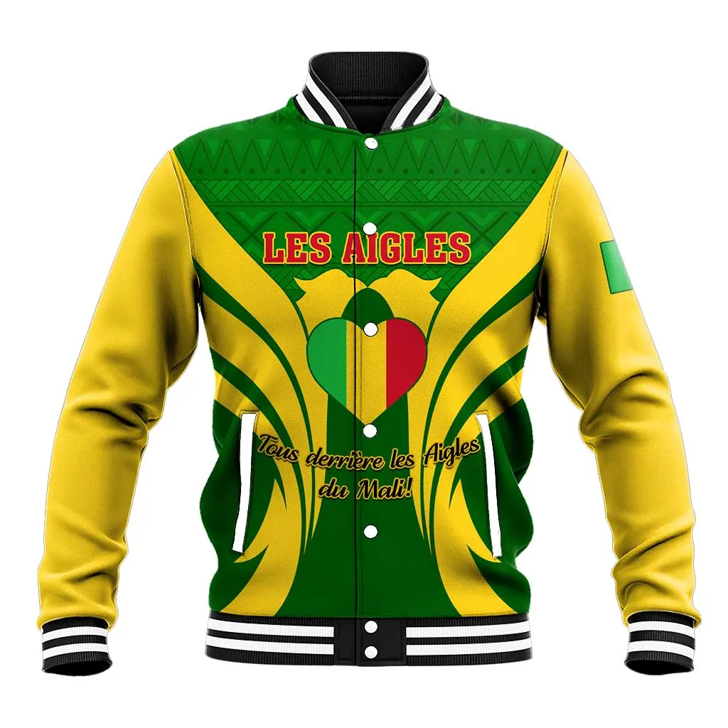 Support Les Aigles Du Mali - Mali Football Baseball Jacket LT01
