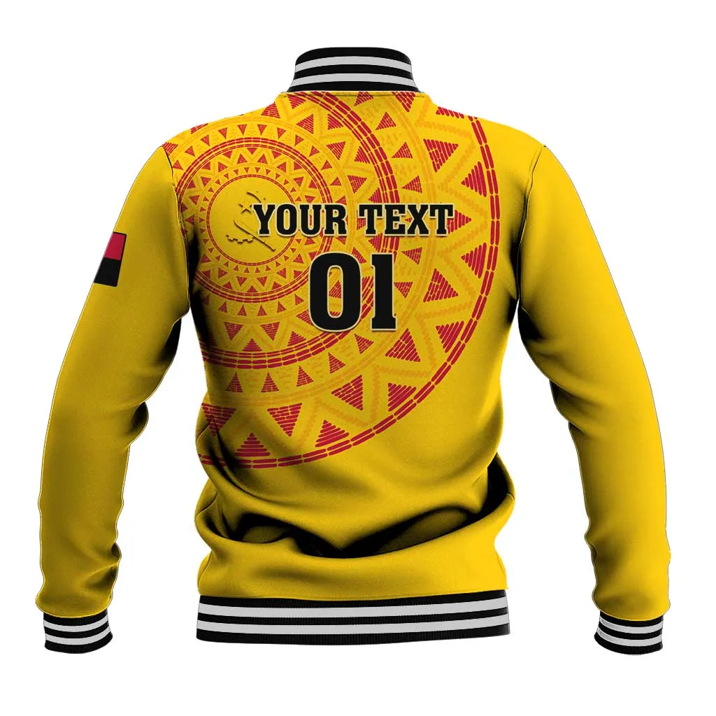 Support Palancas Negras - Yellow Angola Football Baseball Jacket LT01