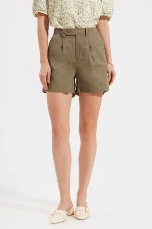 Tab Pull Up Cozy Shorts