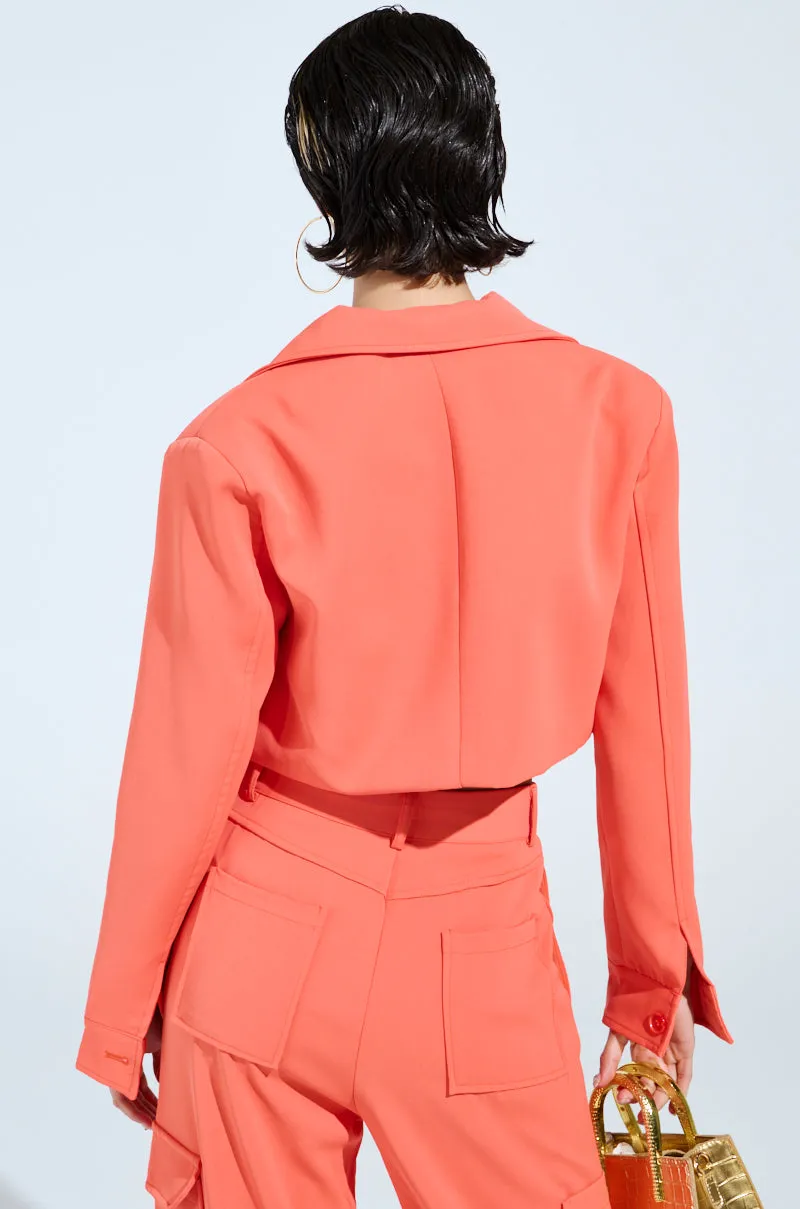 TAKE IT EASY CARGO BOMBER IN ORANGE