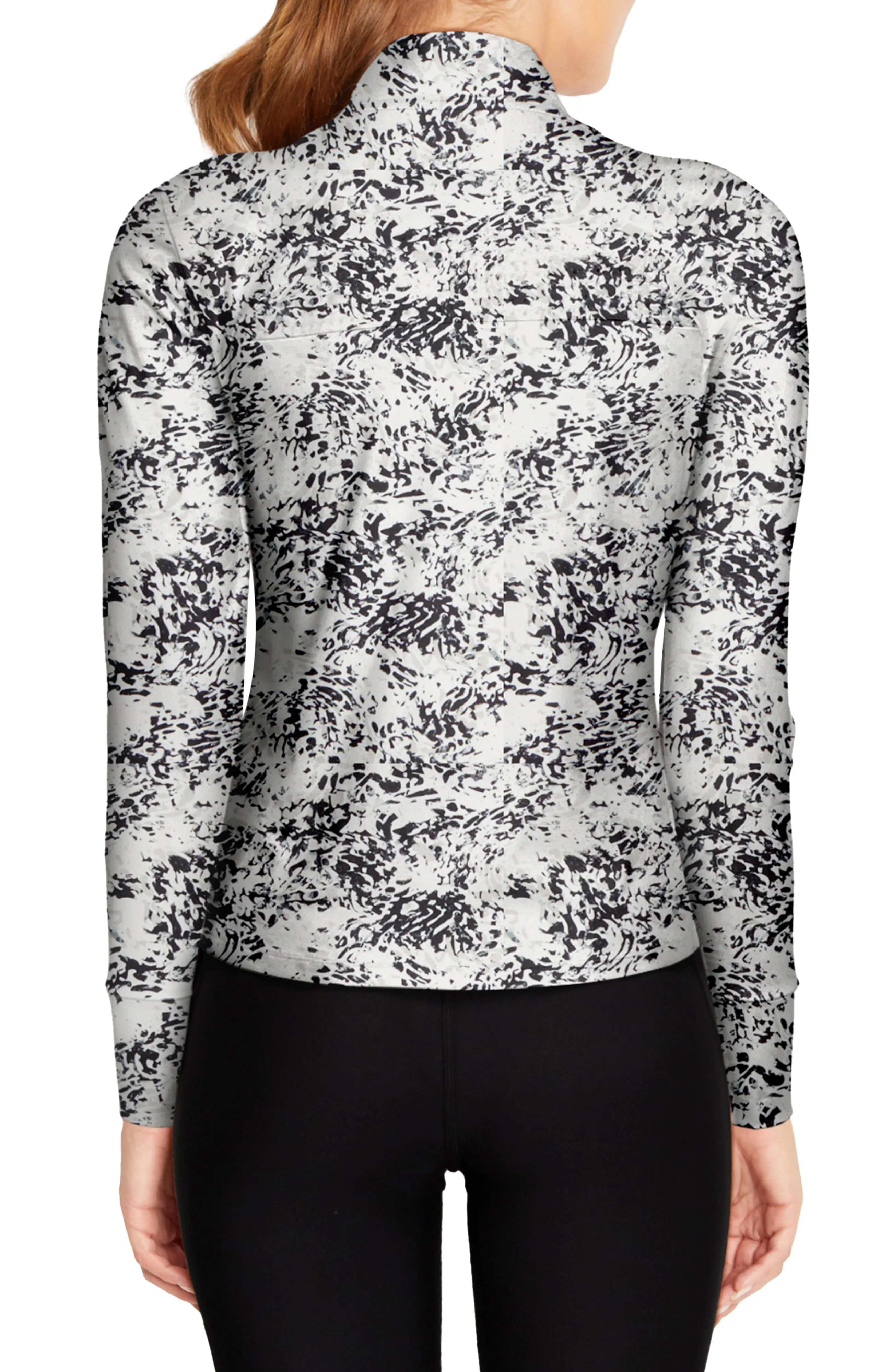 Tarah 1/4 Zip (Black Ocean Splash)