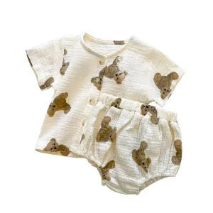 Teddy Button Top and Short