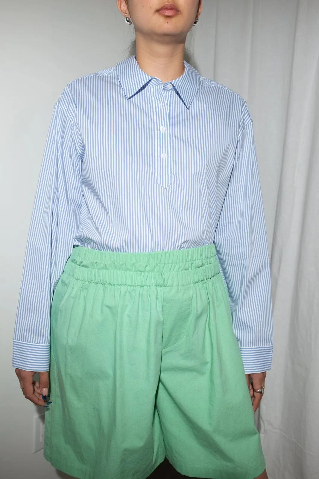 Teresa Top in Blue   White Stripe