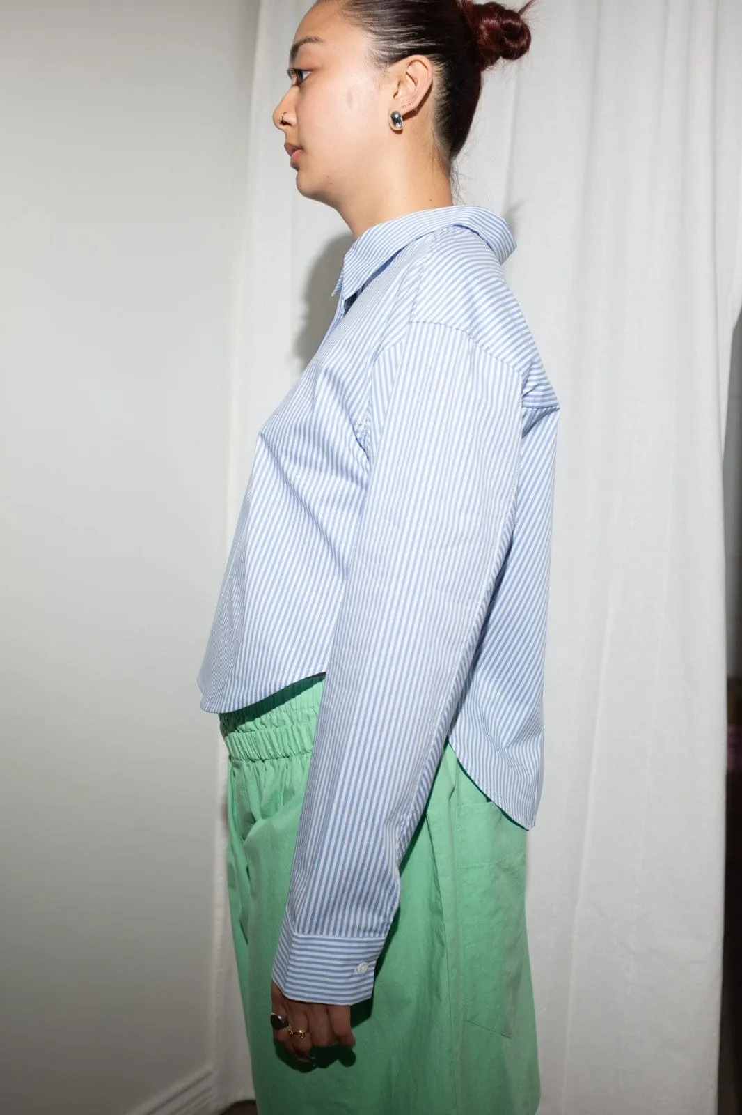 Teresa Top in Blue   White Stripe