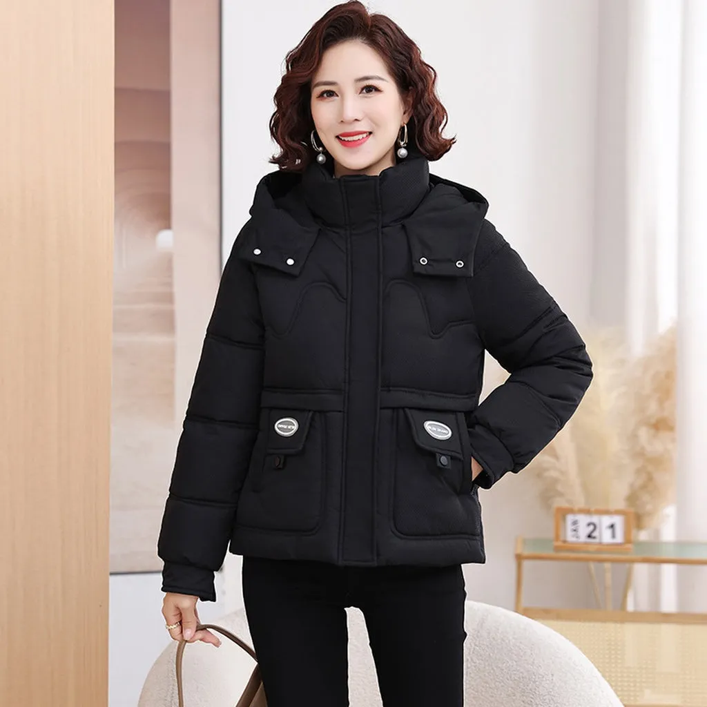 Thickened and Water-resistant Padded Jacket for Women