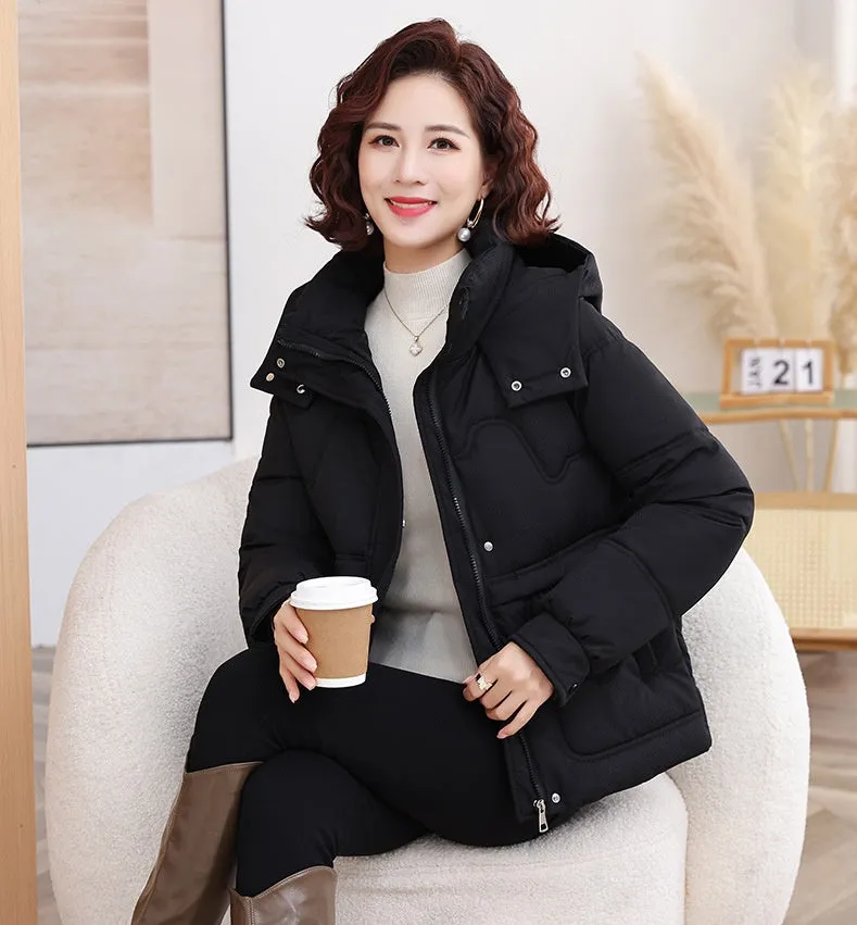 Thickened and Water-resistant Padded Jacket for Women