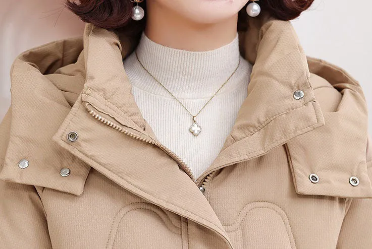Thickened and Water-resistant Padded Jacket for Women