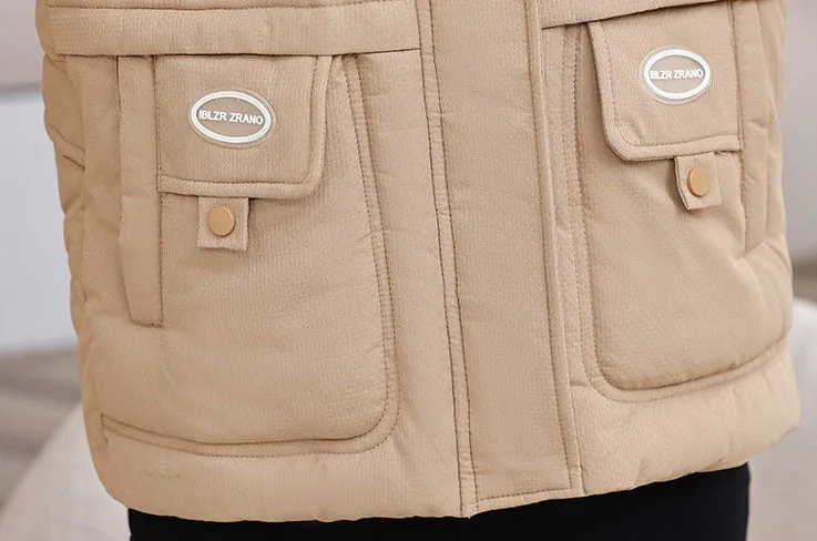 Thickened and Water-resistant Padded Jacket for Women