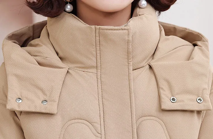 Thickened and Water-resistant Padded Jacket for Women