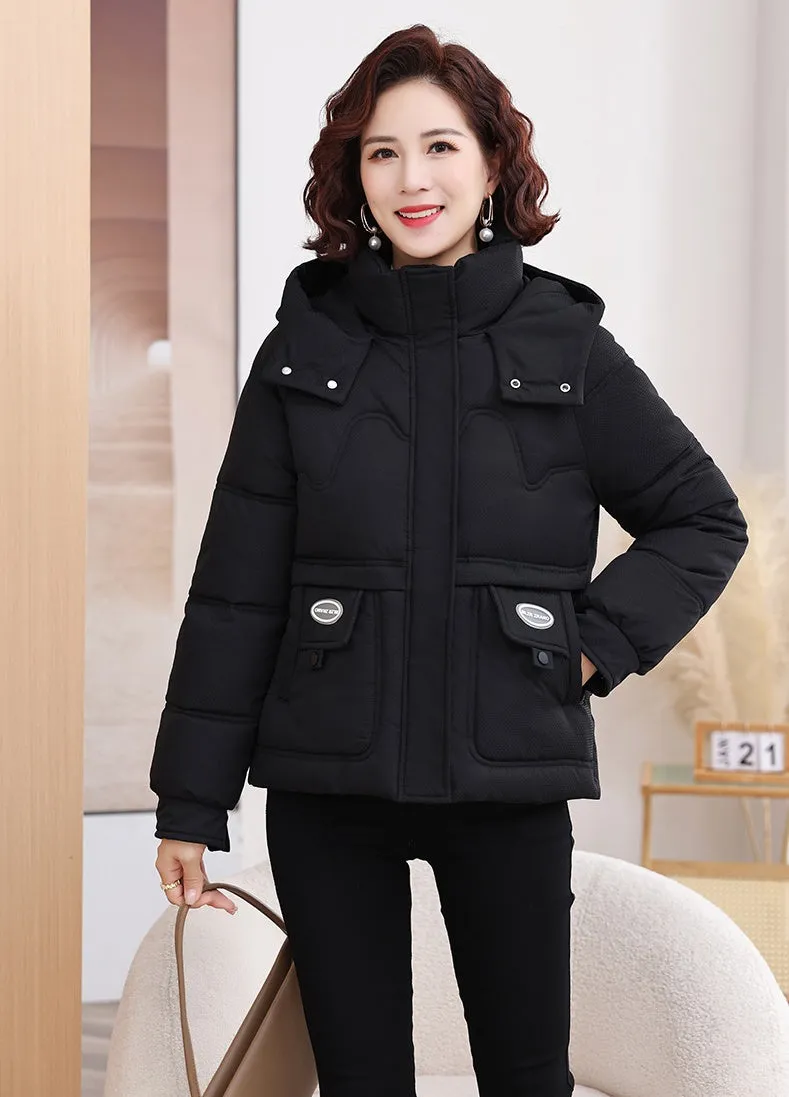 Thickened and Water-resistant Padded Jacket for Women