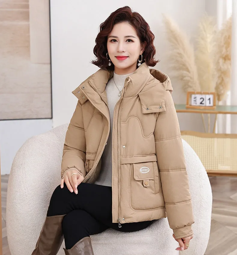 Thickened and Water-resistant Padded Jacket for Women