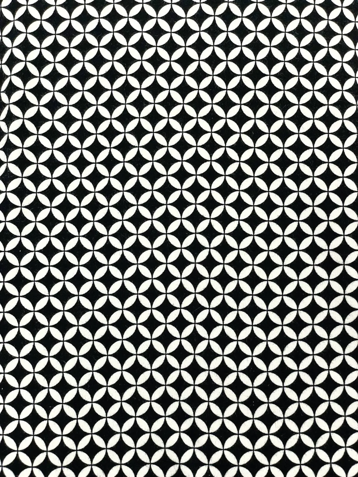 Thredbo Geometric Cotton L/S Tee - Black/White