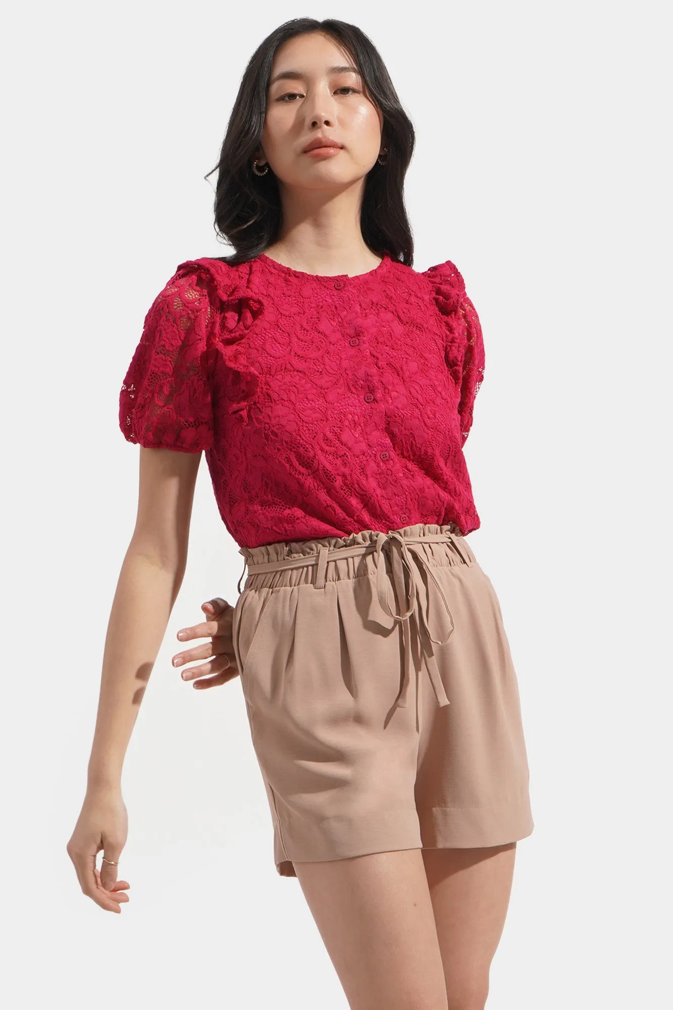 Tie Waist Cozy Shorts
