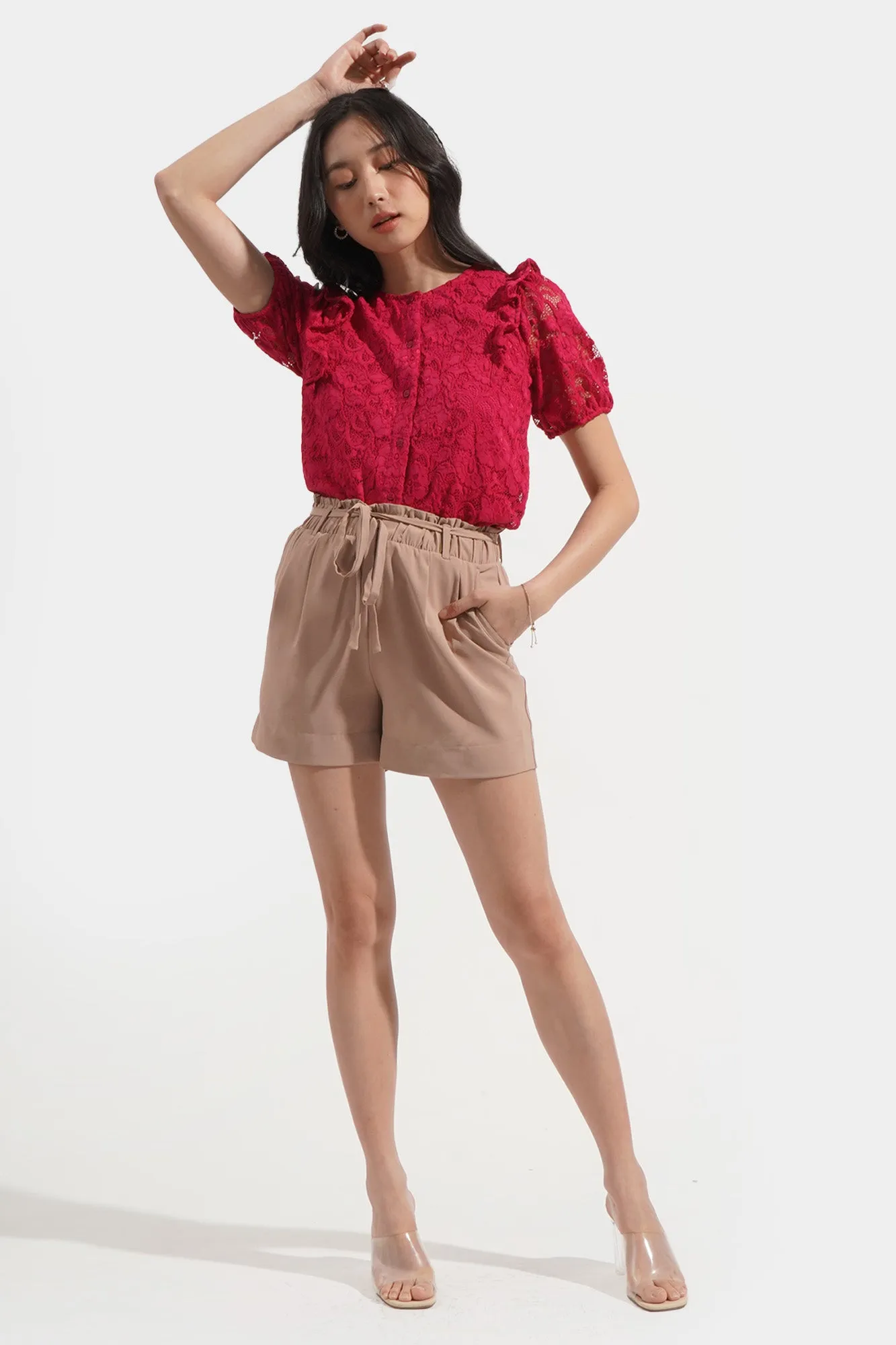 Tie Waist Cozy Shorts