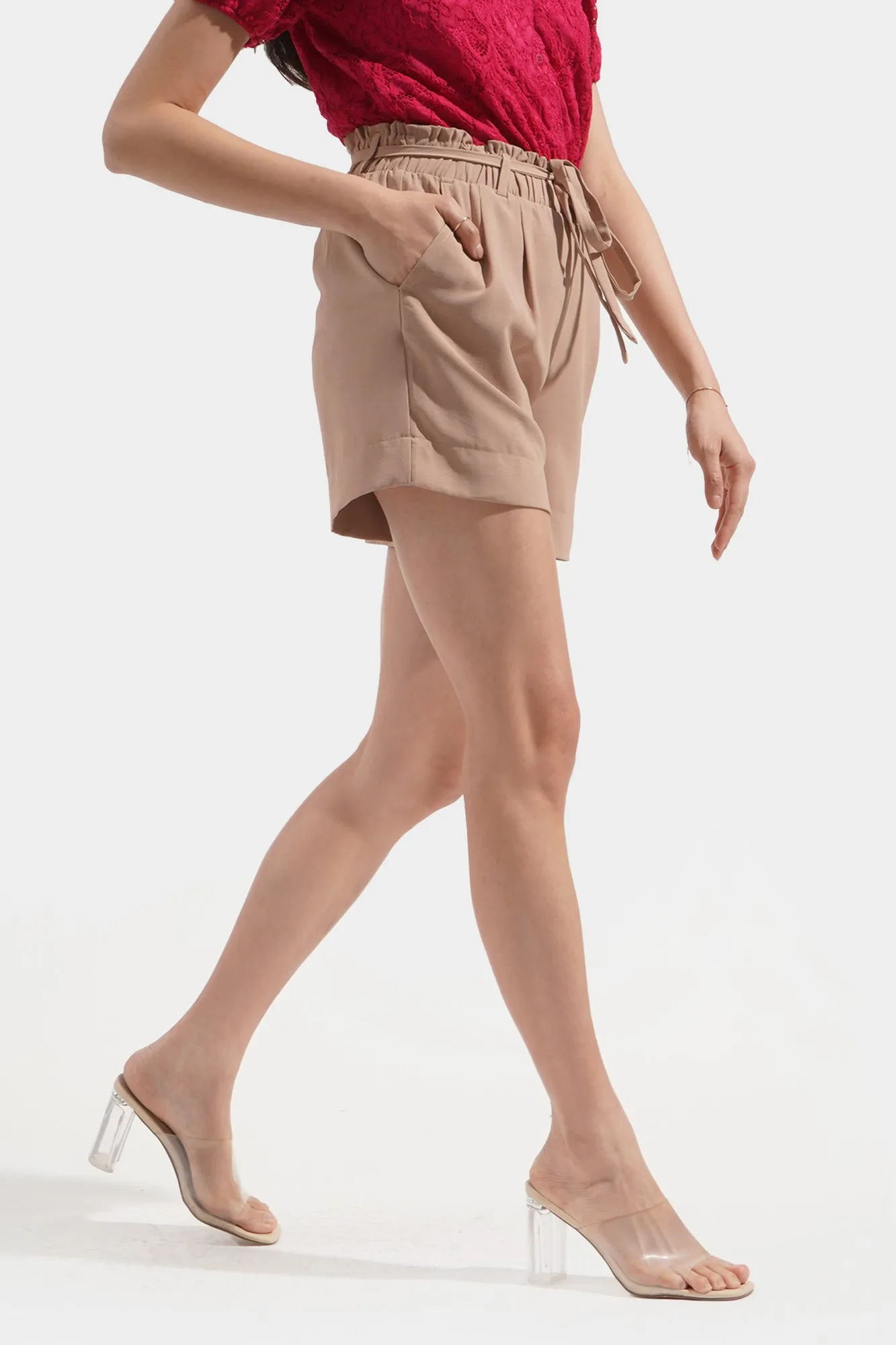 Tie Waist Cozy Shorts