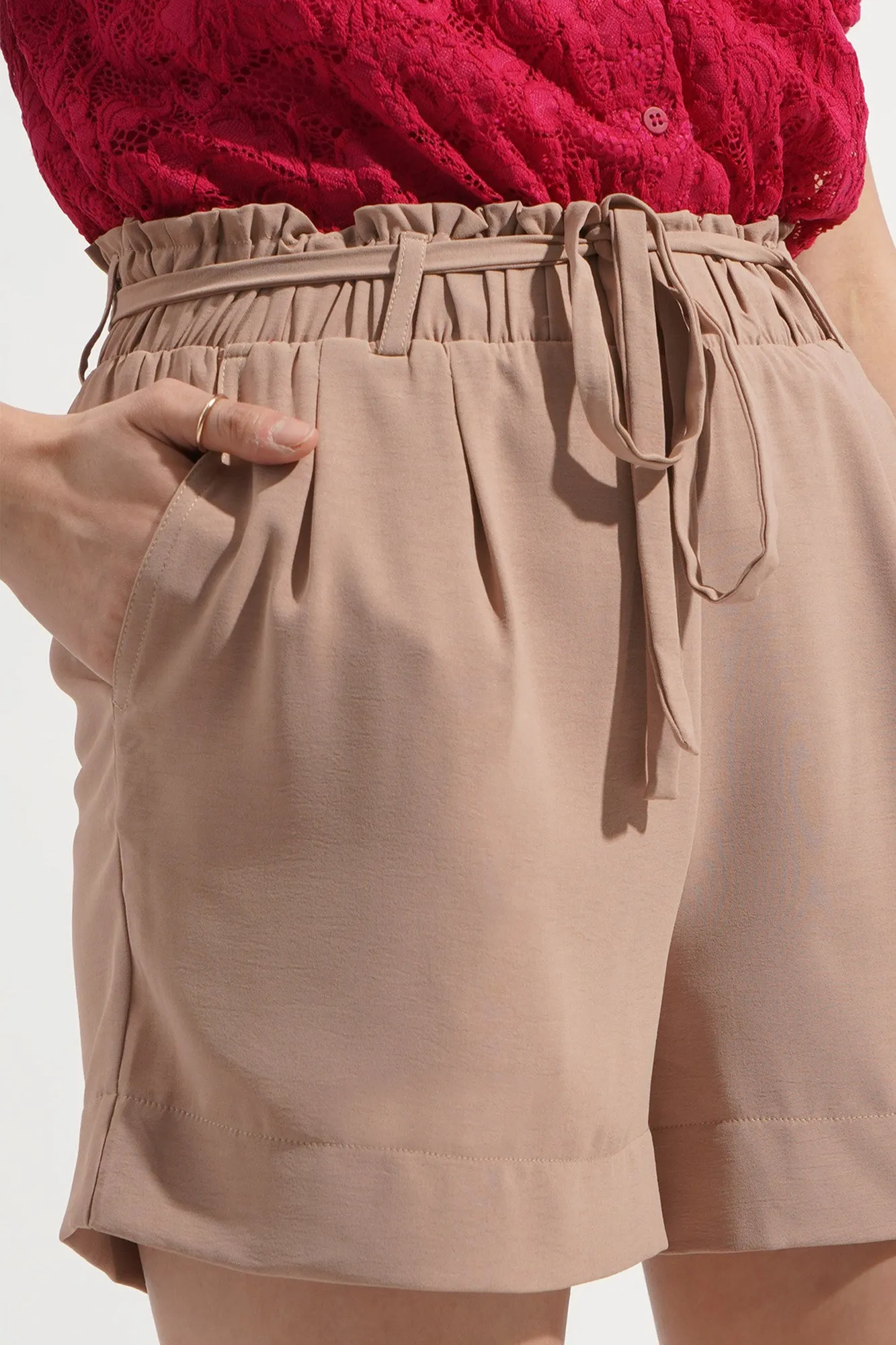 Tie Waist Cozy Shorts