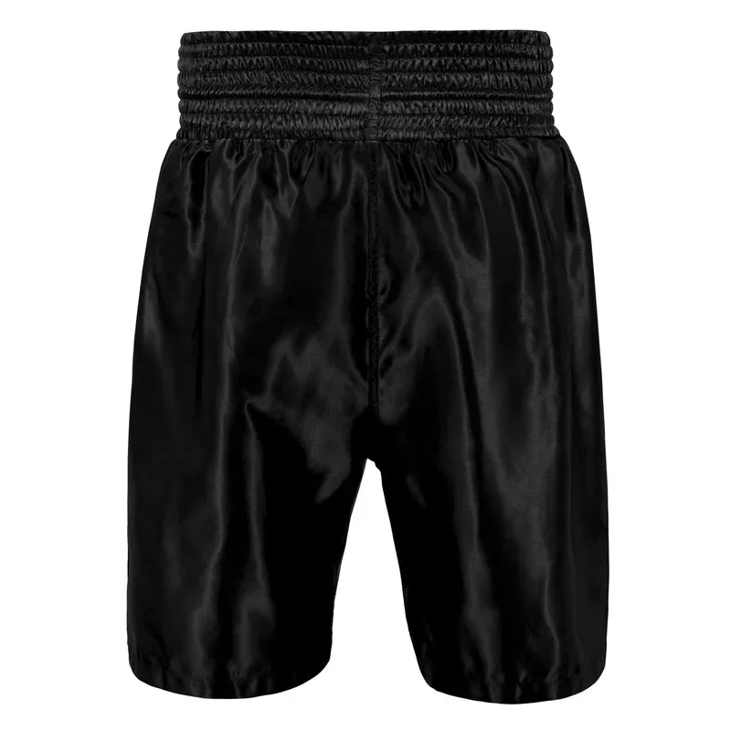Title Boxing Classic Edge 2.0 Satin Boxing Shorts Trunks All Black