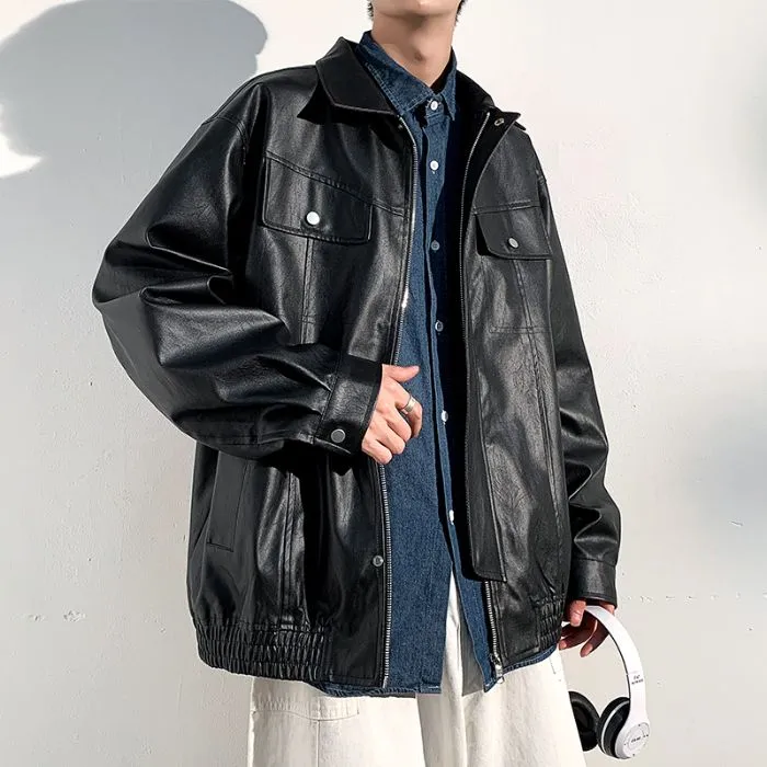 Trendy Solid Zip Up Trucker Jacket for Effortless Style