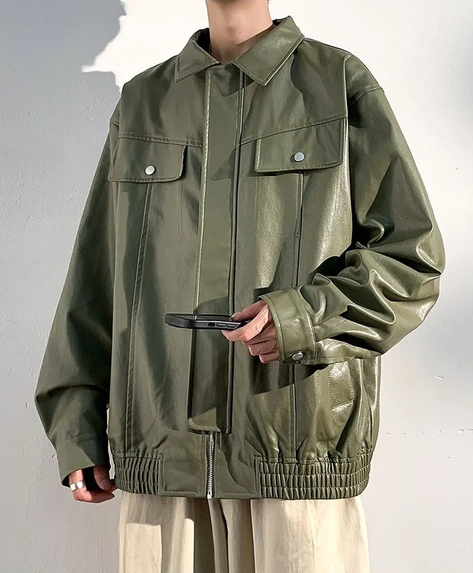 Trendy Solid Zip Up Trucker Jacket for Effortless Style