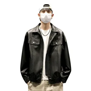 Trendy Solid Zip Up Trucker Jacket for Effortless Style