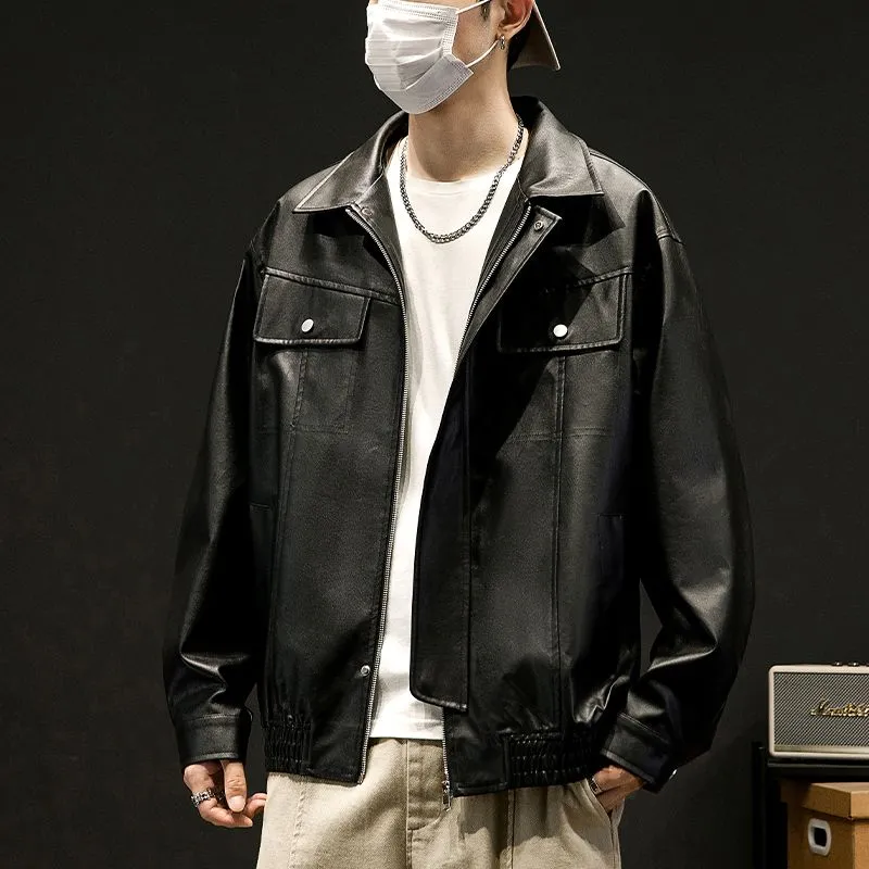 Trendy Solid Zip Up Trucker Jacket for Effortless Style