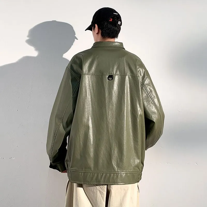 Trendy Solid Zip Up Trucker Jacket for Effortless Style
