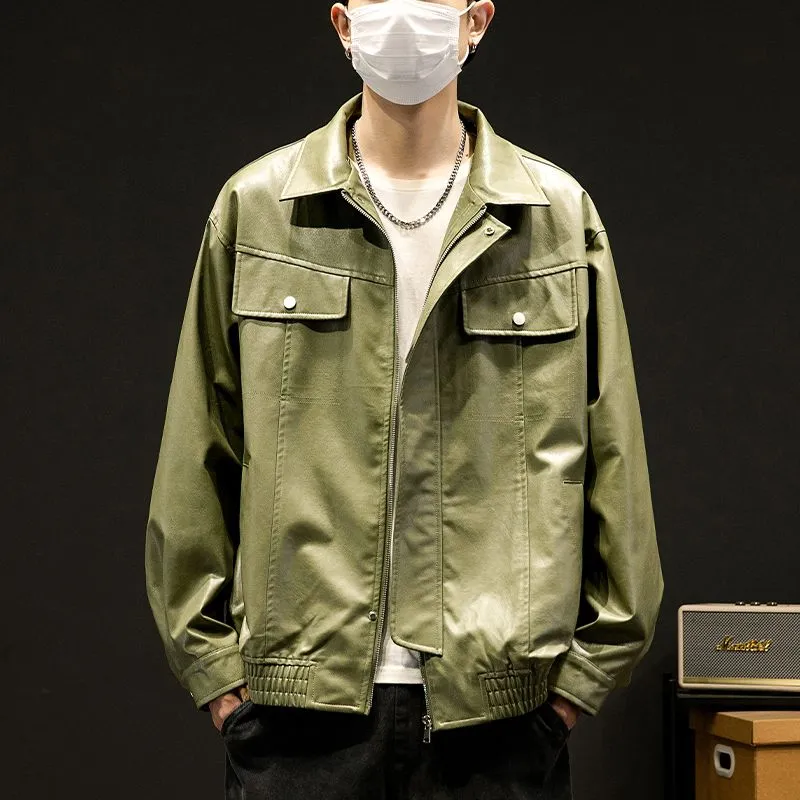 Trendy Solid Zip Up Trucker Jacket for Effortless Style